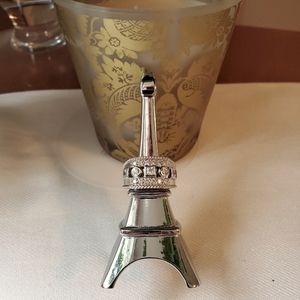 Silver ring with crystals